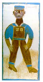 Autoportrait � la salopette